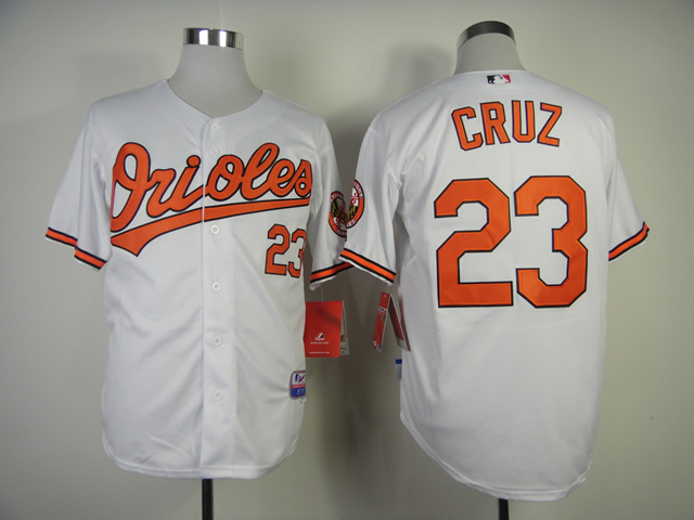 Men Baltimore Orioles #23 Cruz White MLB Jerseys->baltimore orioles->MLB Jersey